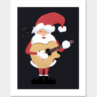 Santa Music Christmas Posters and Art